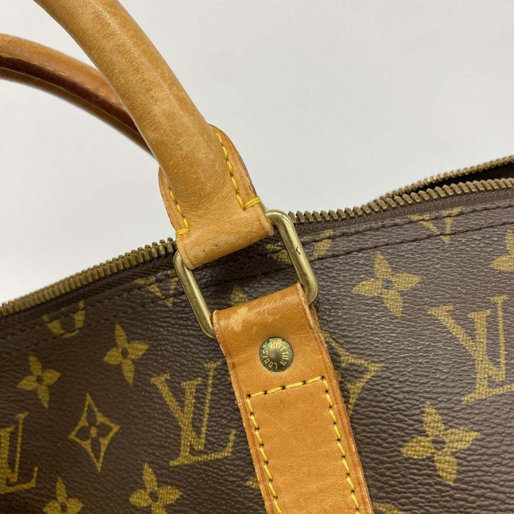 LOUIS VUITTON Authentic Brown Monogram Keepall 50 Boston Bag - Picture 10 of 12